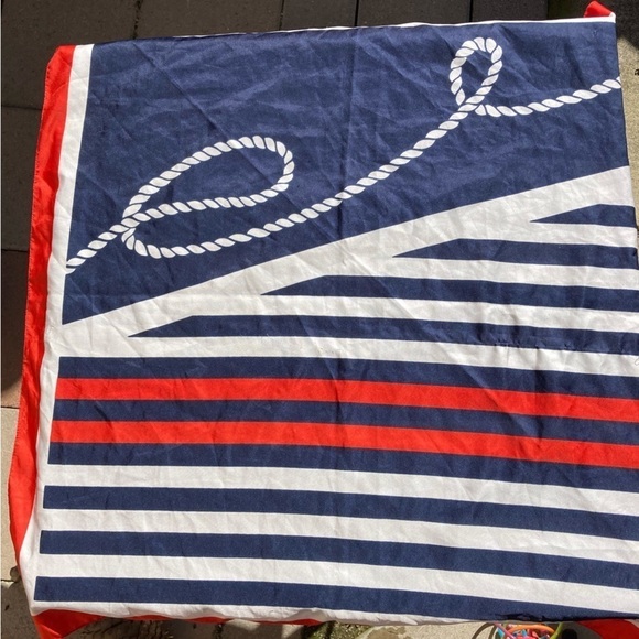Liz Sinclair Red White Blue Rope Lasso Handkerchief One Size Made in Italy Light - Picture 5 of 10